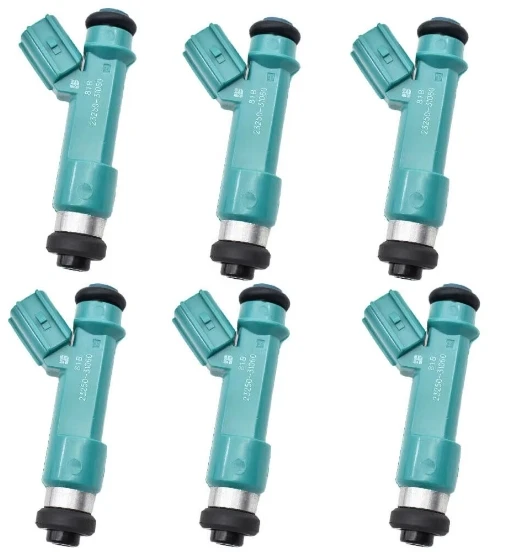 6 Fuel Injectors Oem 2320939075 23209-39075 23250-31060 Fits For Hilux Ggn15r 1grfe 4l V6 2005-on Injector Aisan High Quality