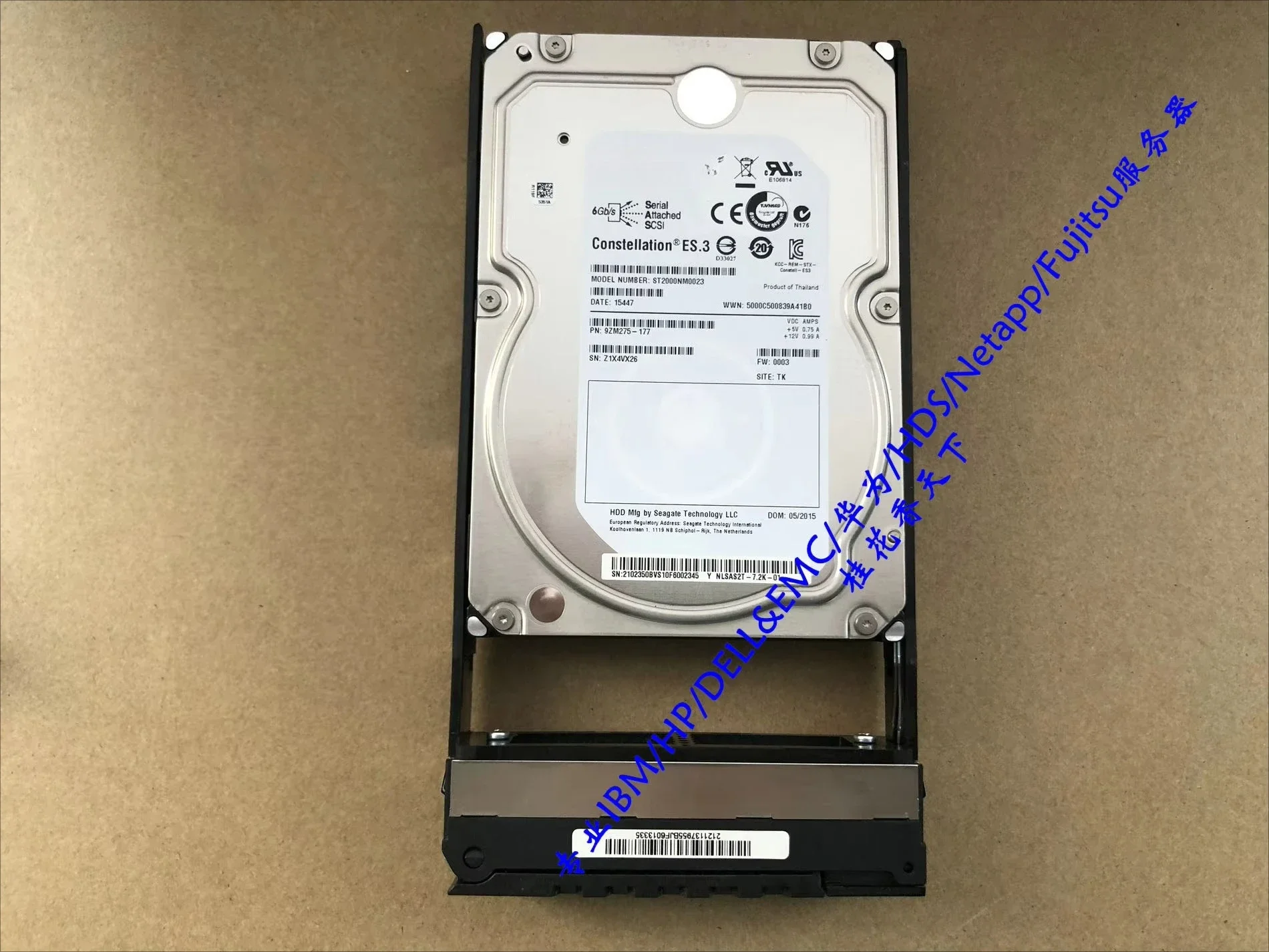 

Used For Huawei 02350BVS 2T SAS S5300V3 S5500V3 storage hard disk, providing testing and reporting