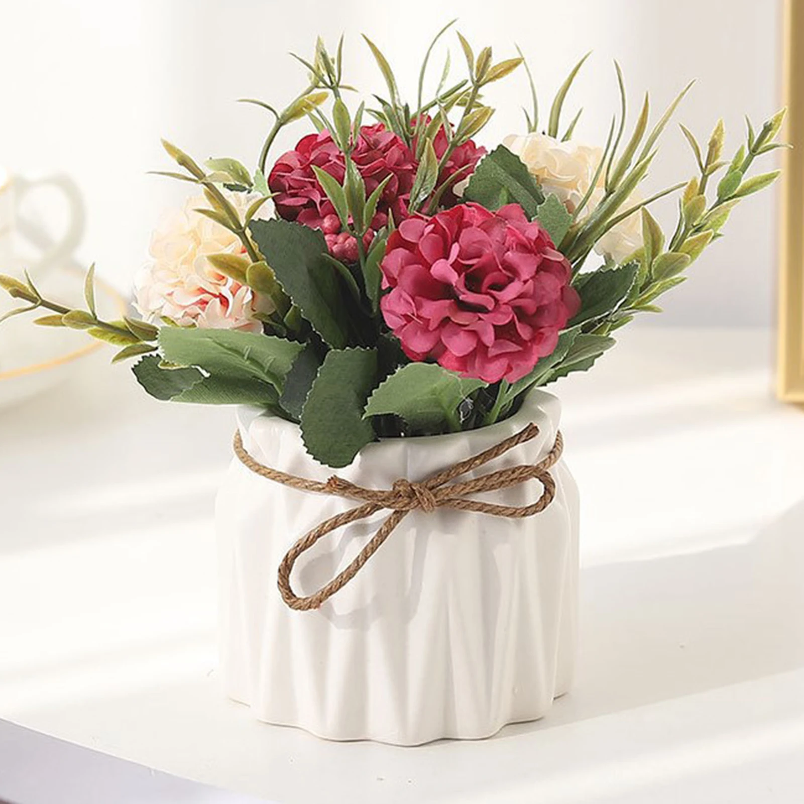 

Freshing Style Simulation Potted Flowers Decor Fashion Decorative Fake Flower For Bedroom