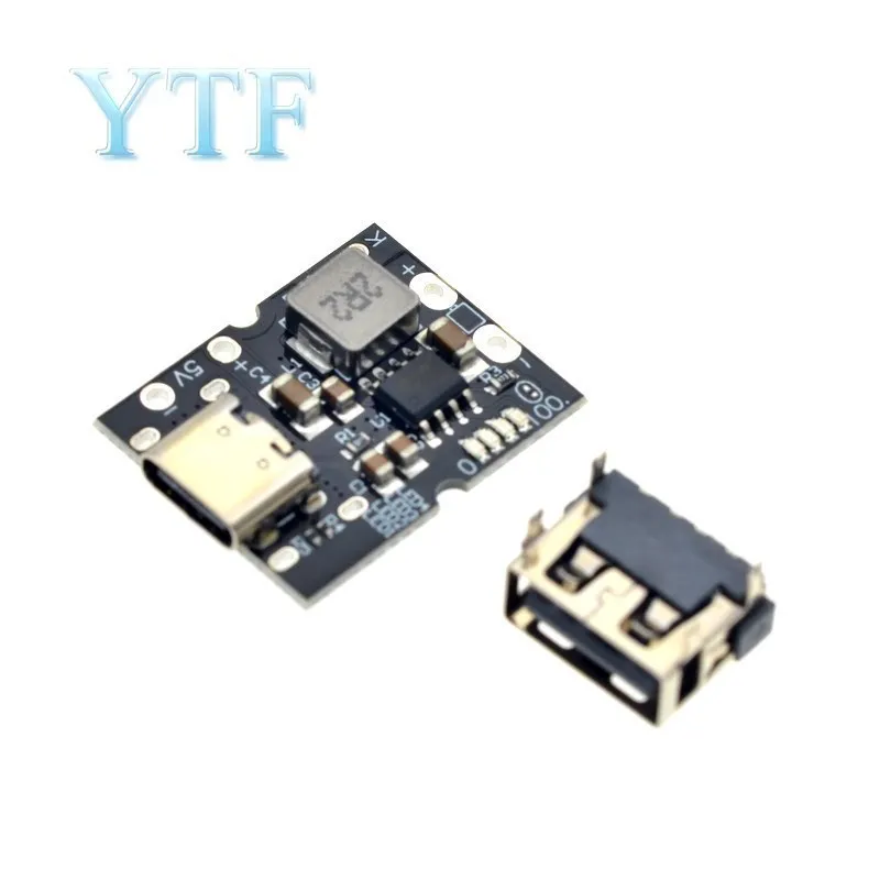 Type-C USB 5V 2A Boost Converter Step-Up Power Module Lithium Battery Charging Protection Board LED Display USB For DIY Charger