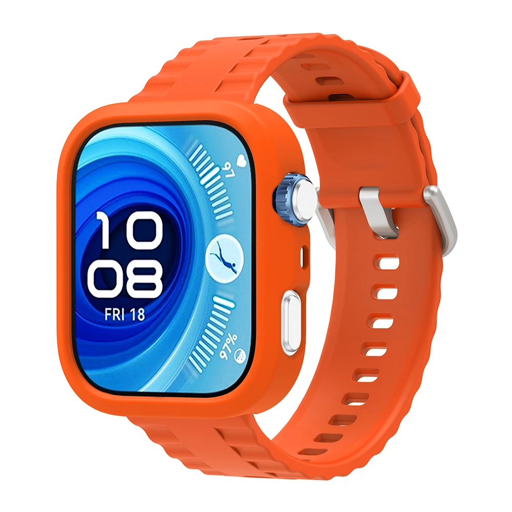 حزام سيليكون + حافظة واقية لساعة Huawei Watch Fit 4 Fit4 Pro بديلة لساعة اليد وسوار المعصم Correa #4