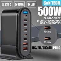 Cargador GaN USB-C 500W