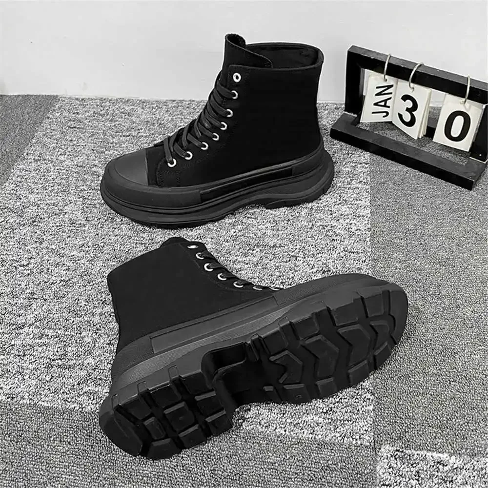 High Cut With Lacing Black Shoes Men Sneakers Casual Men's Loafers Shoes Best Selling Products Sport Athlete Low Prices