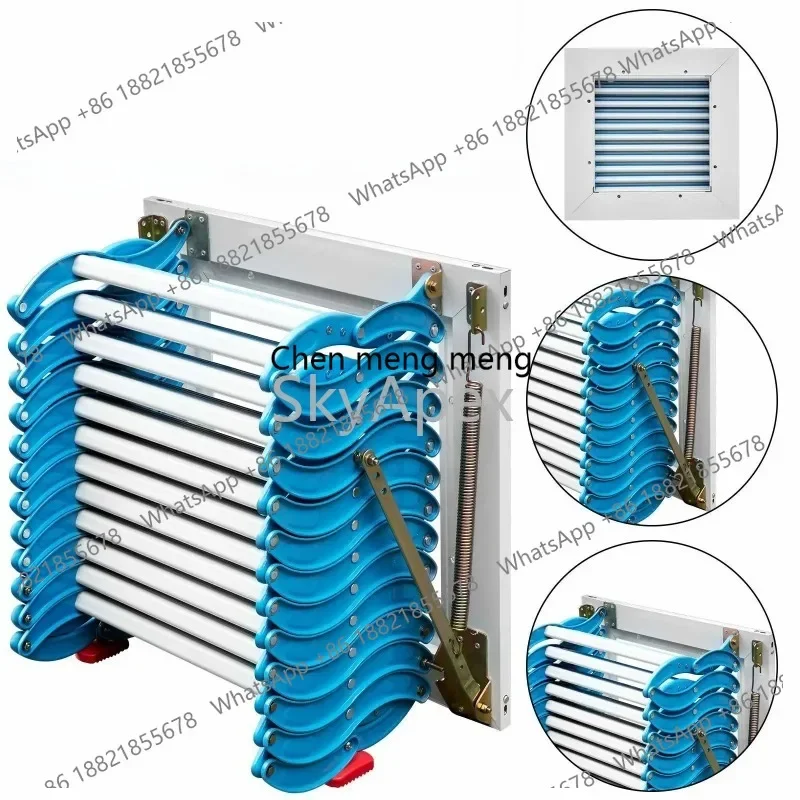 Z189 Custom Electric Attic Ladder Aluminium Folding Loft Stairs CE Certified Anti-slip  Easy  Install  Durable  For  Home  Villa