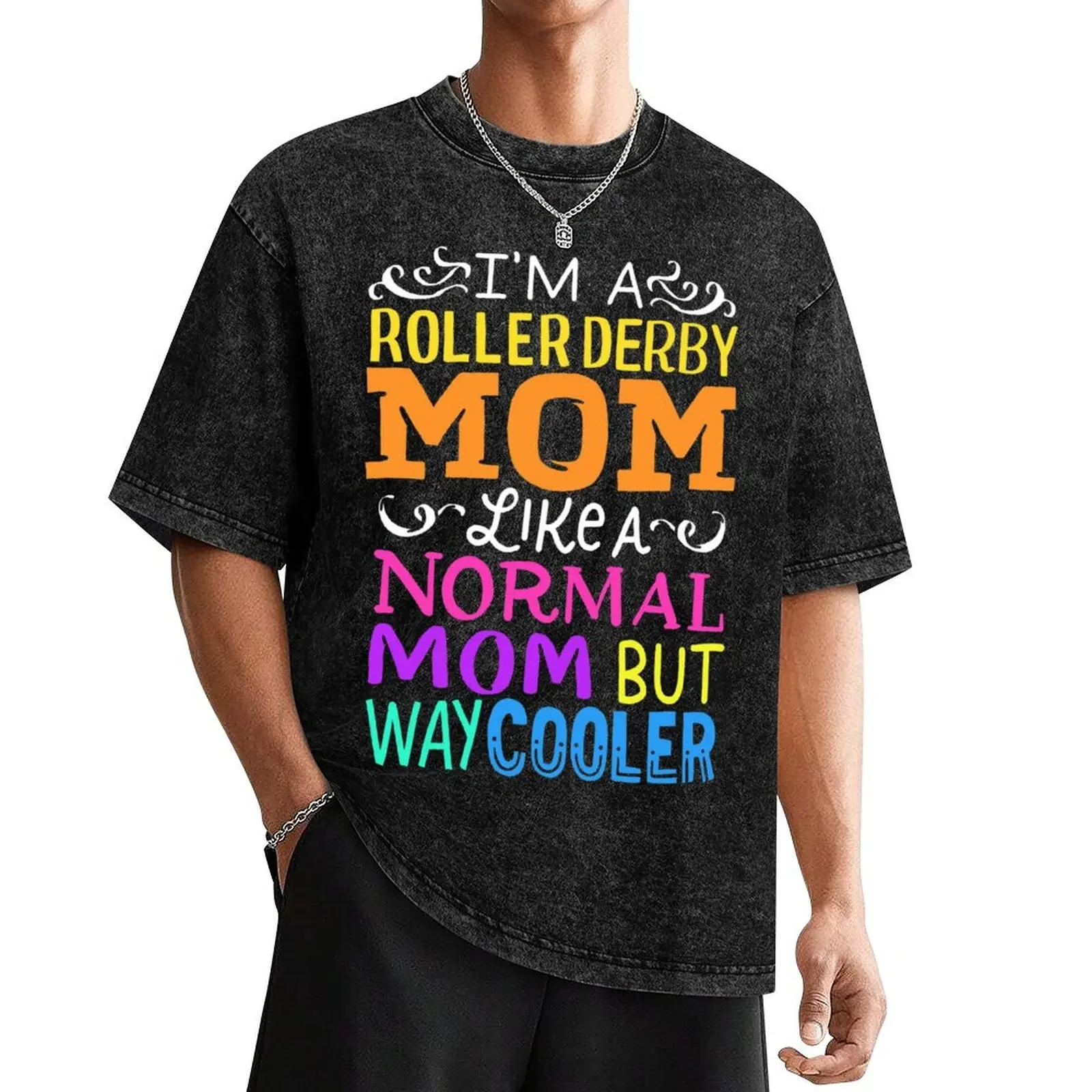 

Roller Derby Mom T-Shirt aesthetic clothes cheap stuff Blouse vintage t shirts t shirt men