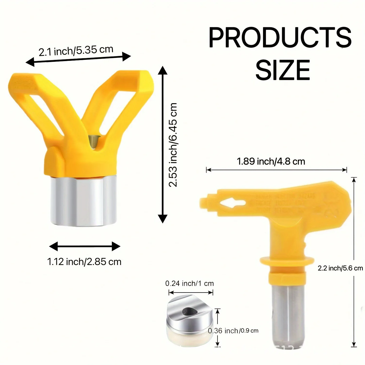 For cross-border airless spraying machine nozzle gun head duckbill seat spraying machine combination nozzle set