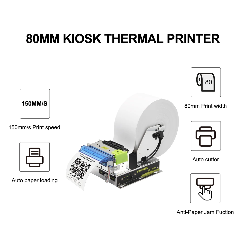 Cashino KP-300 3inch 80mm Kiosk Thermal Ticket Printer For Parking System