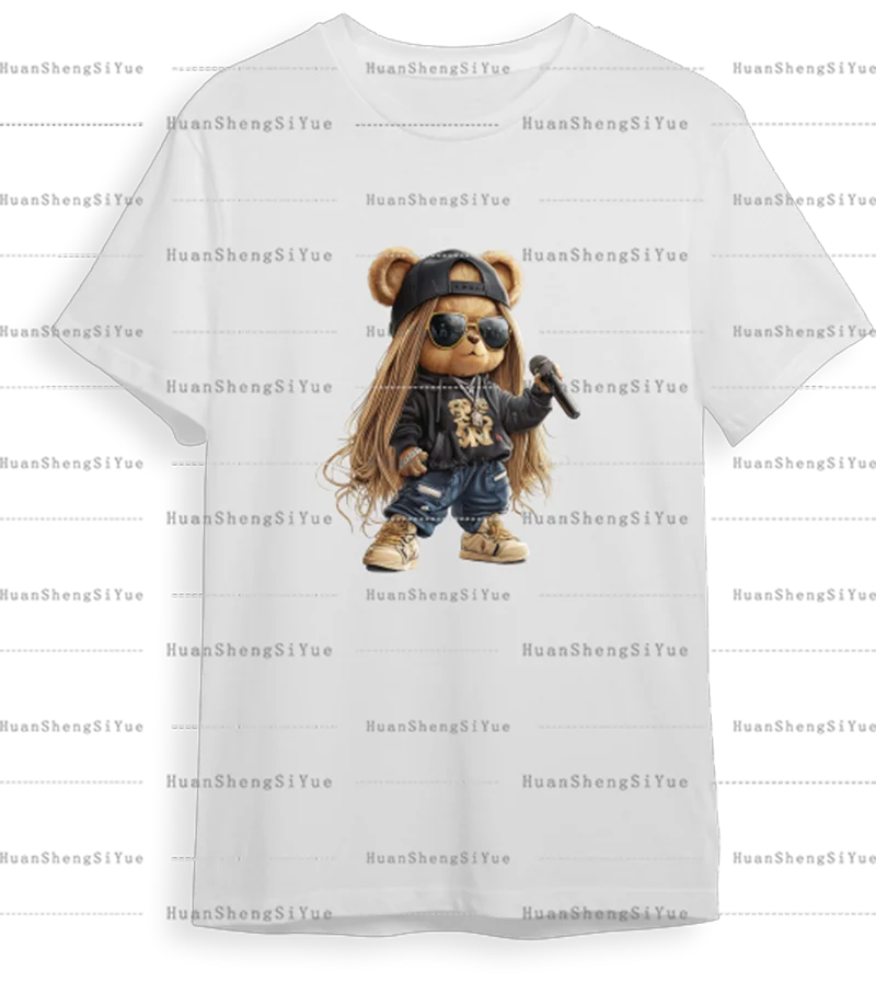 Teddy Girl DIY Clothing Print Design Ironing Stickers Heat Transfer Stickers