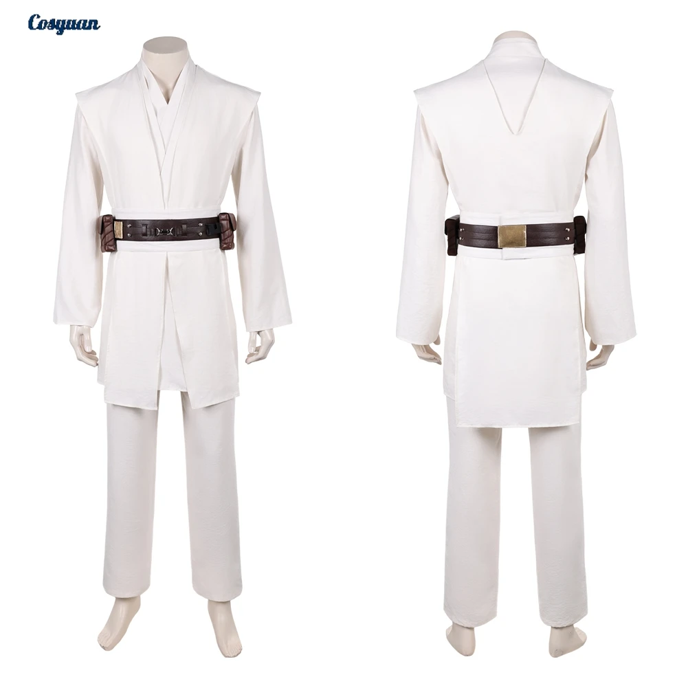 

Movie Space Battle Cosplay Obi Wan Clothes Top Pants Men Party Disguise Roleplay Male Halloween Costume Carnival Outfits Suits