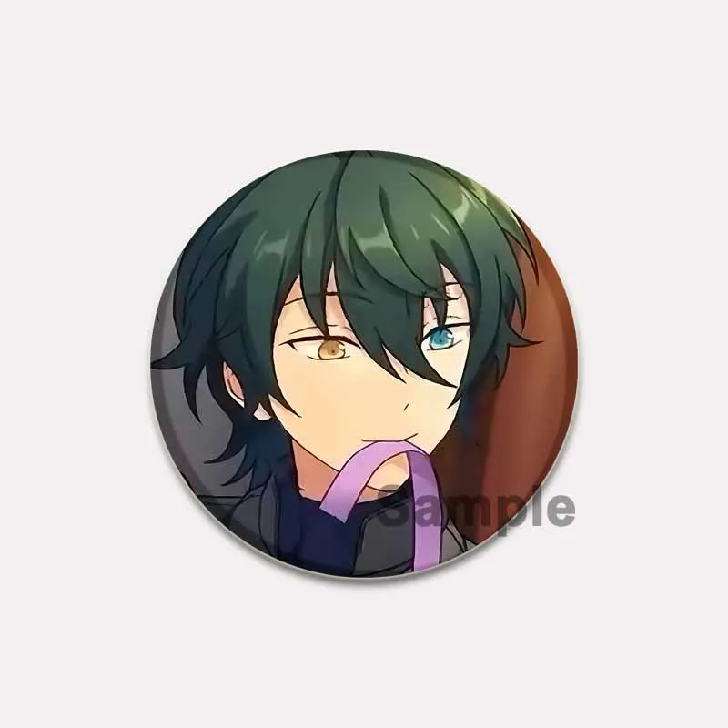 Mika Kagehira Anime Badge Cartoon Characters Brooches Handmade Exquisite Enamel Pins for Jewelry Backpack Hat Accessories Gifts
