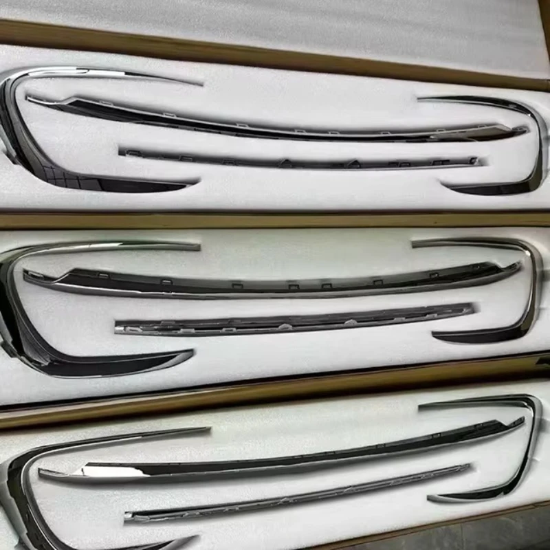 Suitable for Front Bumper Decorative Strip Bright Strip Front Lip Lower Grille Decorative Strip Refit