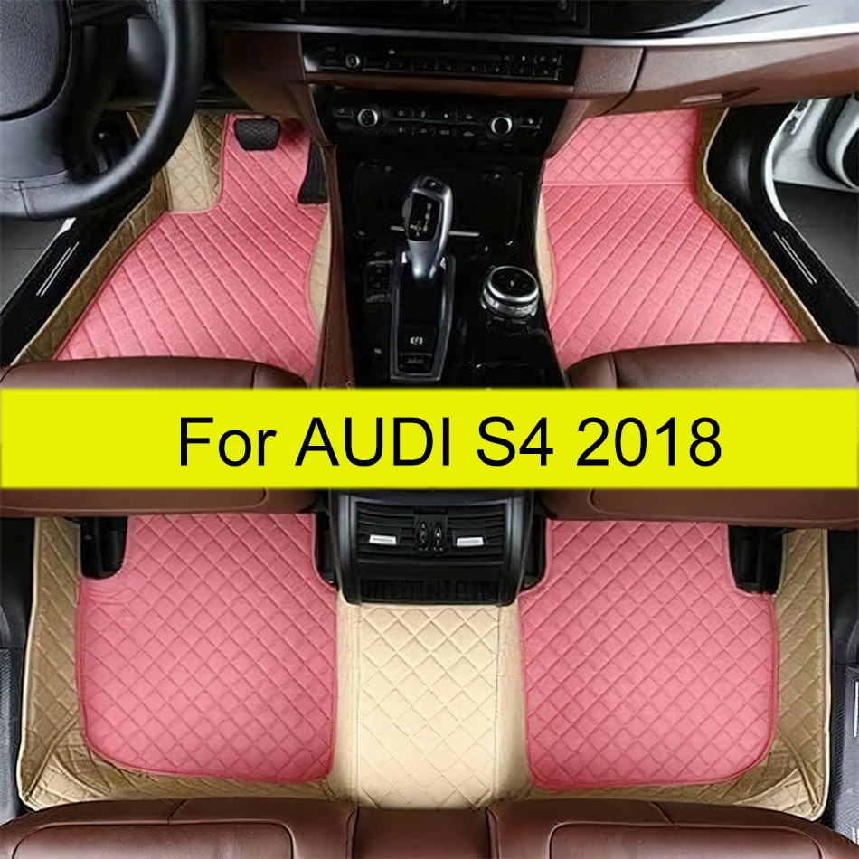 

Car floor mats for AUDI S4 2018 Custom auto foot Pads automobile carpet cover