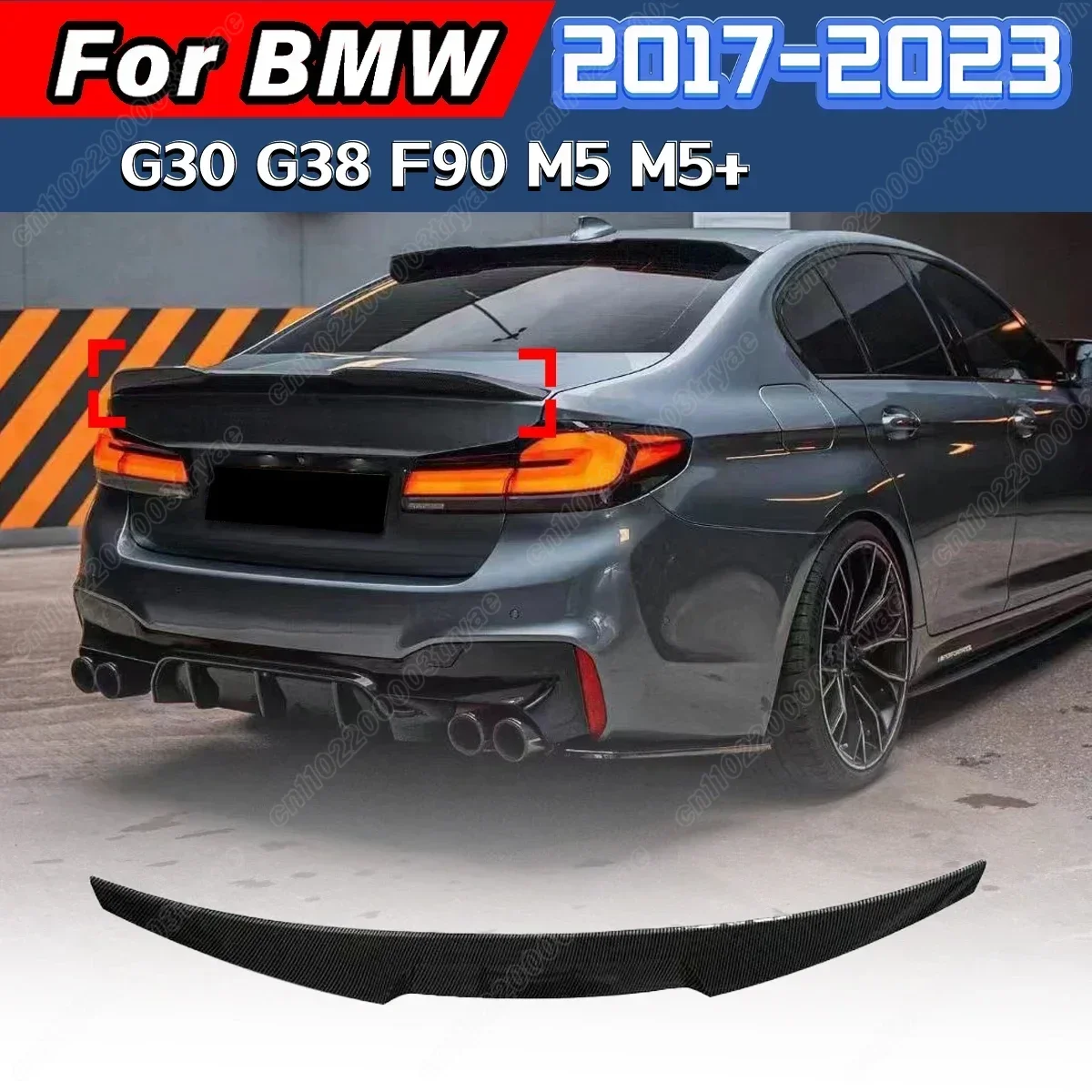 

For BMW 5 Series G30 G38 F90 M5 M5+ 2017 2018 2019 2020 2021 2022 2023 Blade Rear Spoiler Rear Trunk Spoiler Lip Car Body Kit