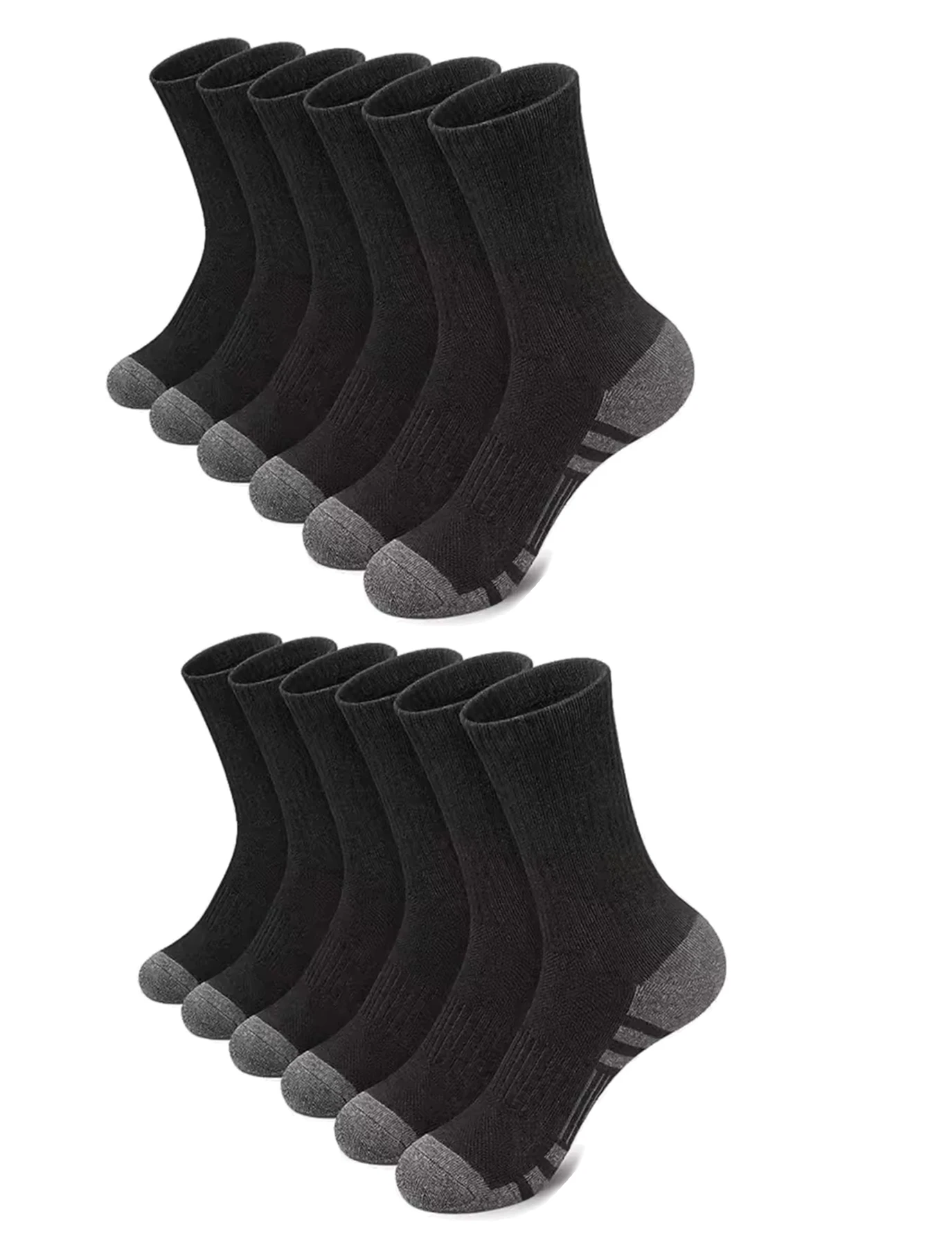 12 Paar Herren-Outdoor-Gym-Socken, hochwertig, bequem, weich, rutschfest, für Fußball, große Größe, neuer Stil