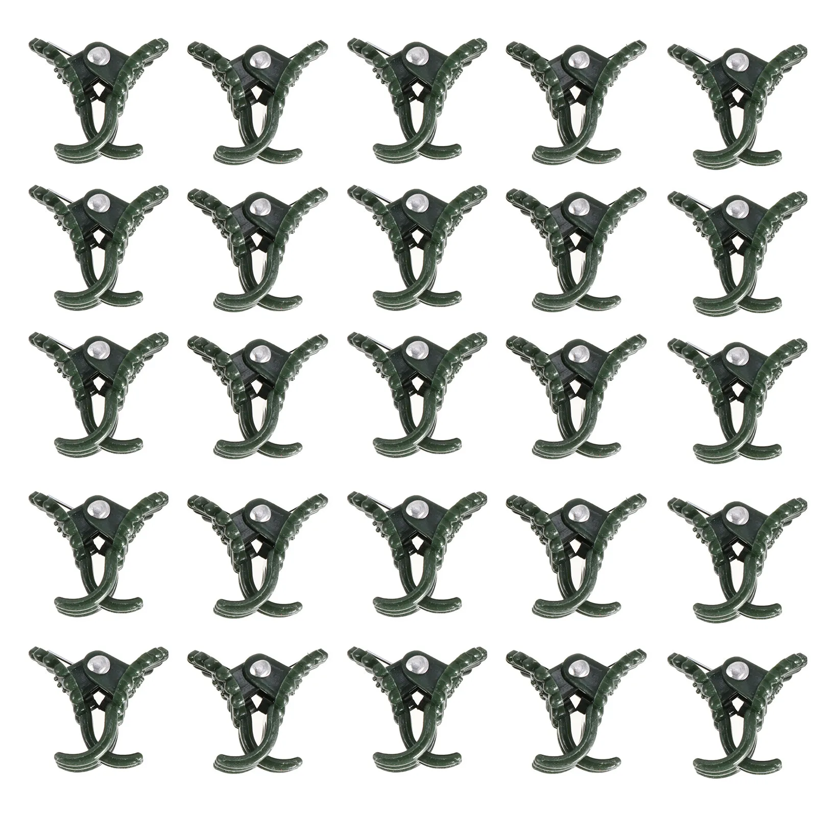 

100Pcs Garden Fixed Clips Reusable Non-Rusting Plant Flower Support Clips for Upright Growth of Vines and Seedlings