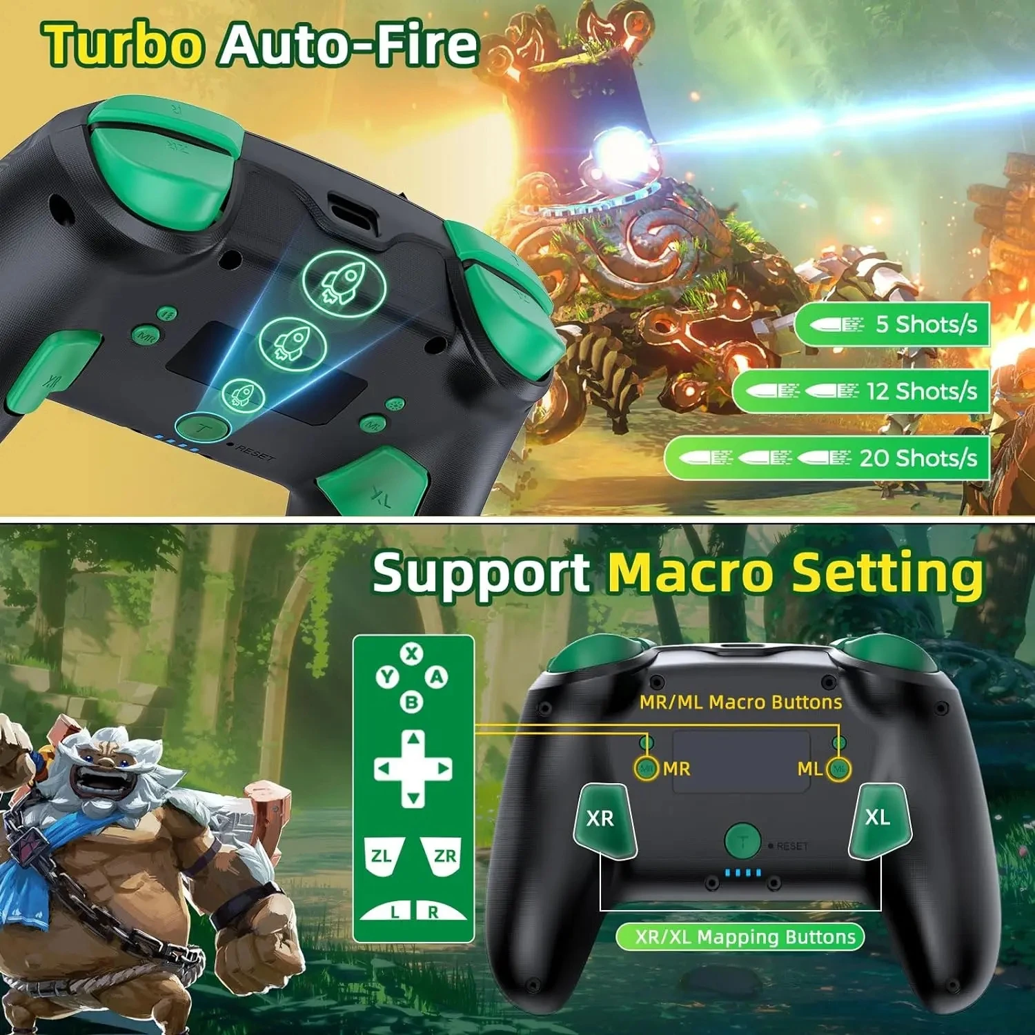 Imagem -03 - Iine Pro Controlador de Jogo para Nintendo Switch Oled pc Steam Falcão Zelda Gamepad Bluetooth Acorde Nfc Joystick Amiibo