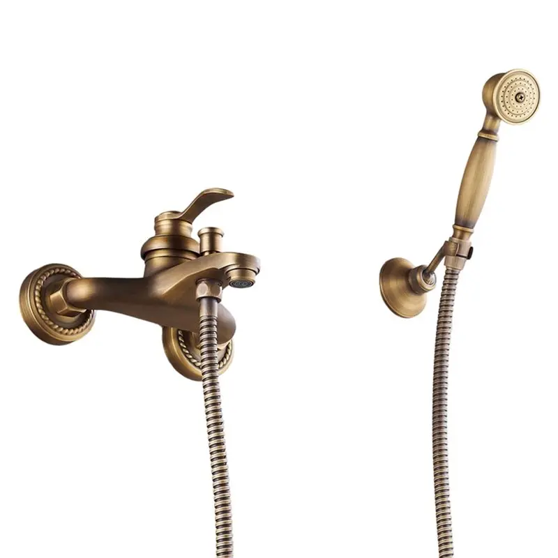 

B14C Brass Shower Faucet Set With Handheld Shower Head And Mixer Tap Faucet Accessories