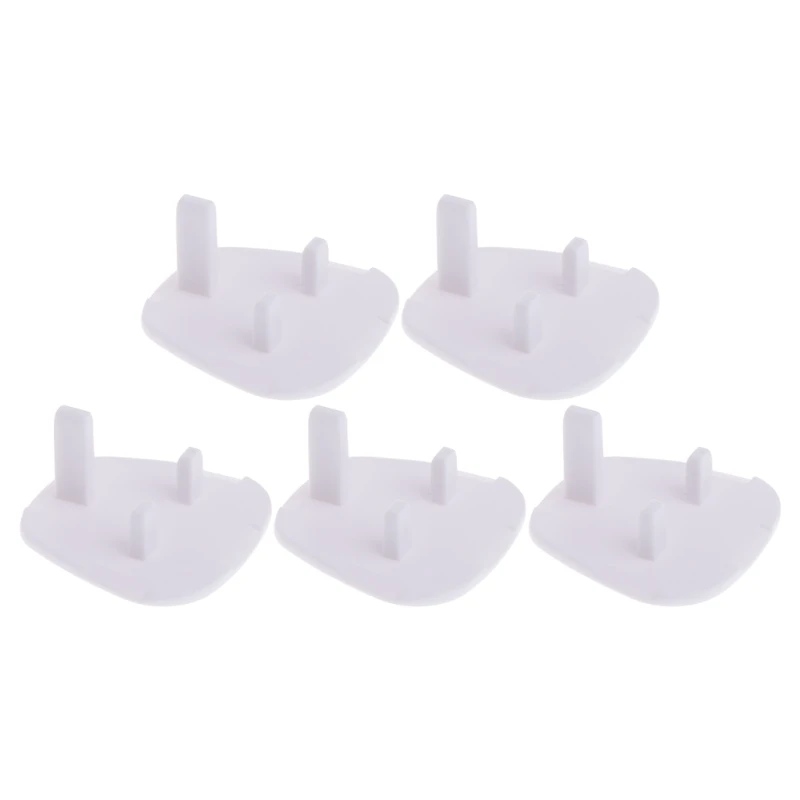 5pcs branco reino tomada elétrica segurança do bebê para proteção anti elec d5qa