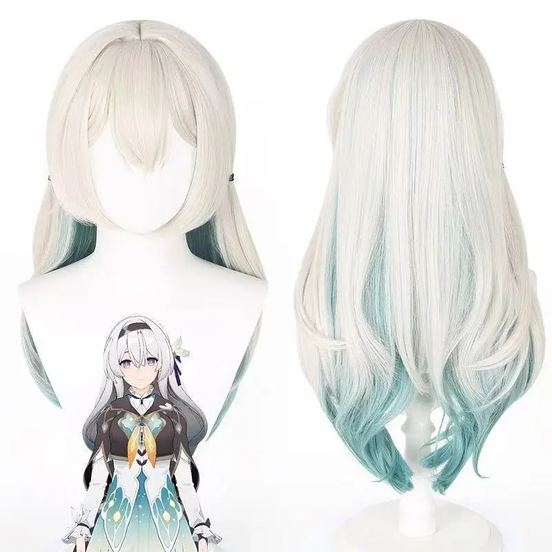 Anime Cosplay Wig, Easy To Style Synthetic Wig for Comic Con & Two-dimensional Character Role Play