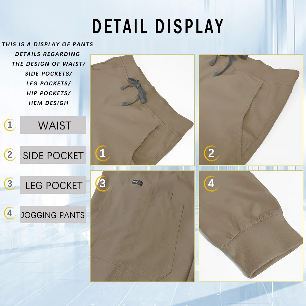 หลากสีช่างทําเล็บเครื่องแบบทํางานทางการแพทย์คลินิกเสื้อผ้าคลินิกทันตกรรมเครื่องแบบพยาบาลขัดชุดร้านขายสัตว์เลี้ยง Lab Workwear