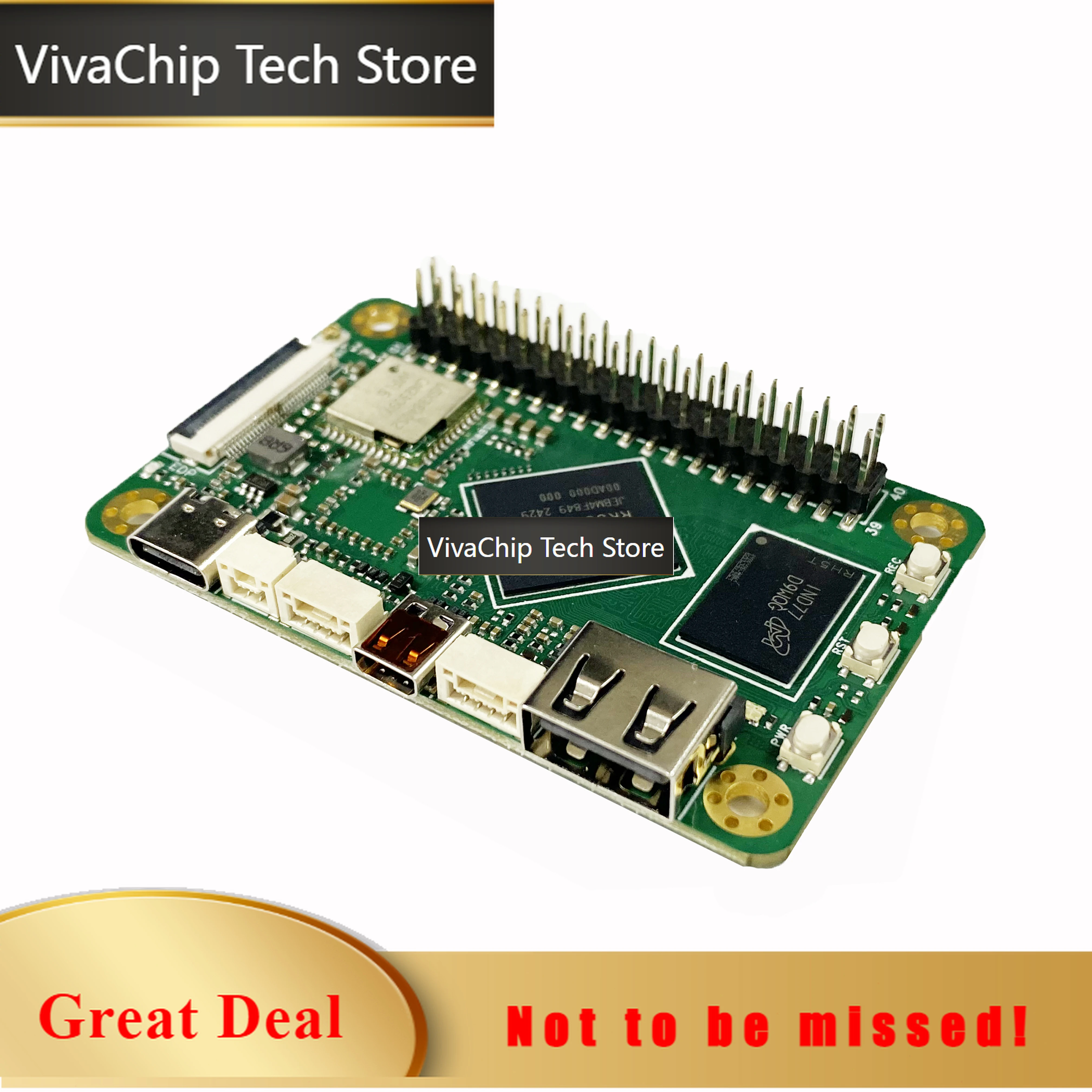VivaCTRK3566 Linux Development Board 4GB LPDDR4+32GB EMMC Quad-core Cortex-A55 main frequency up to 1.8GHZ supports 4K 60fps dec