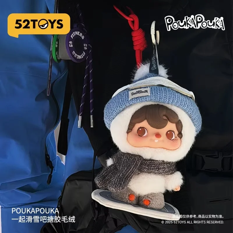 

Original 52TOYS Plush Pendant Doll Pouka Pouka Snow Baby Vinyl Plush Doll Keychain Backpack Pendant Doll Toy Gift