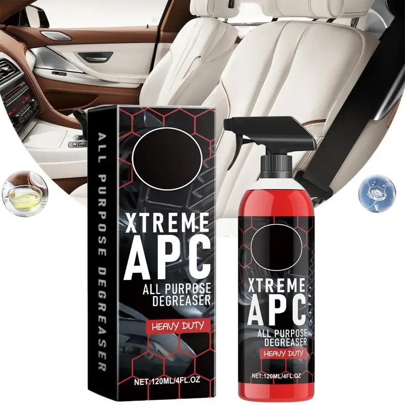 

Car Foam Cleaner For Leather 120ml Woven Fabric Seat Decontamination Foam Cleaner Powerful Leather Clean Remover Spray Car Wash