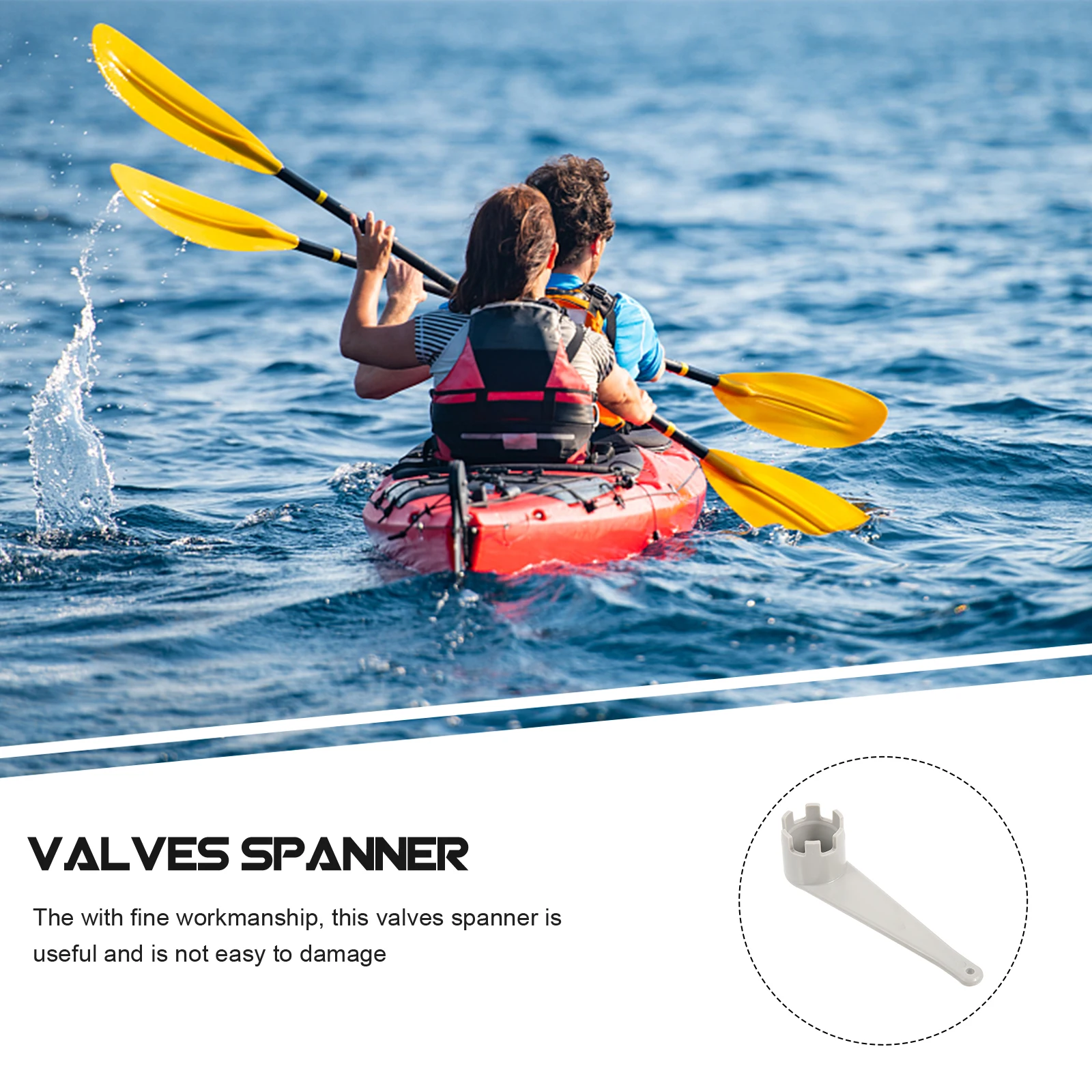 

2pcs Plastic Spanner Reusable Kayak Lightweight Portable Tool For Dinghy Fishing Boat Air Wrench Kayak Valves Tool Fishing