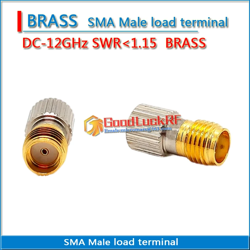 

High-quality SMA Female load coaxial Termination DUMMY load DC-12GHz SWR less than 1.15 stainless steel Gold RF Coaxial Adapters