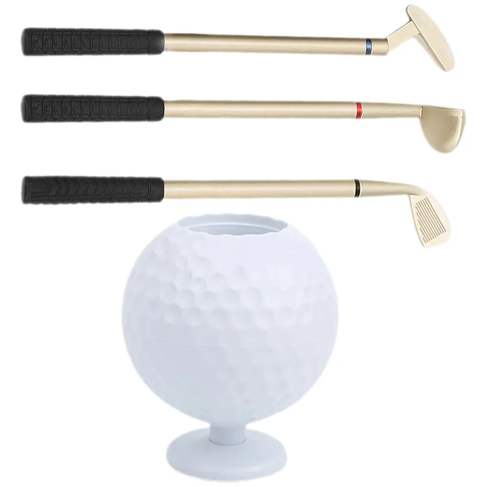 

Набор из 1 шт. настольного органайзера для канцелярских принадлежностей в форме клюшки для гольфа, прочный и легкий, для декора стола, в качестве офисного подарка