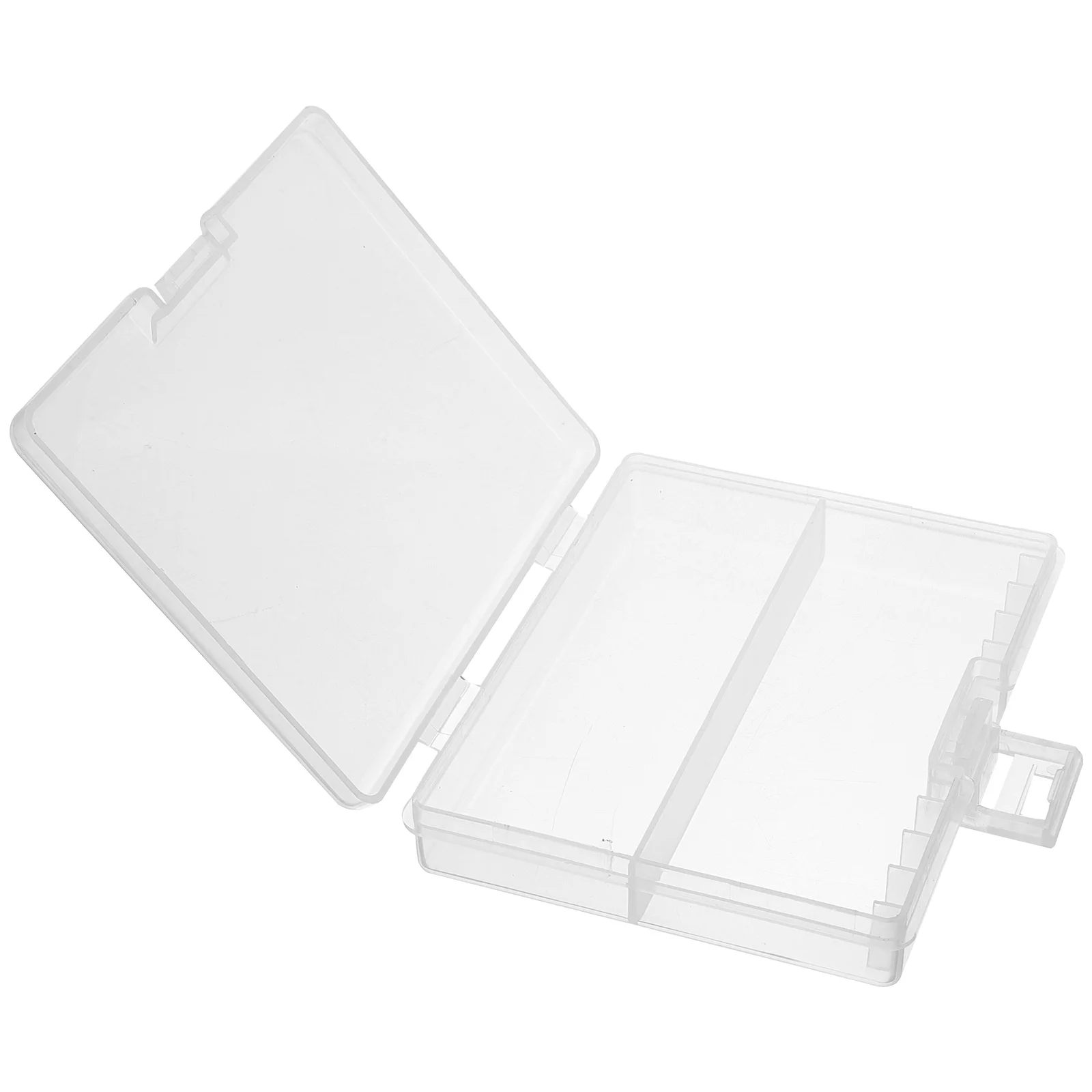 

Storage Box Durable Transparent Organizer Case for AAA Batteries Home Travel Plastic Case Holder