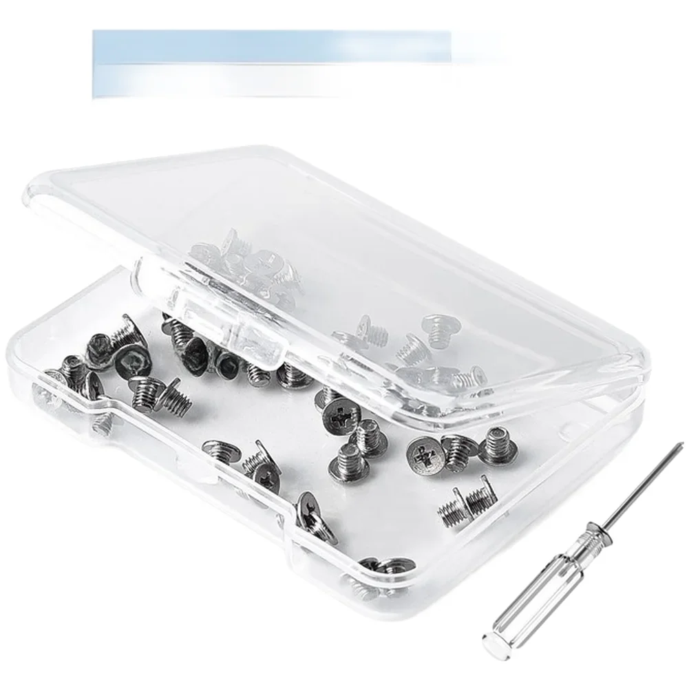 

50 шт. серебристых винтов с плоской головкой и крестообразным шлицем CM M2x2.5, никелированная углеродистая сталь, для установки компьютеров, плюс крестообразный отверточный ключ