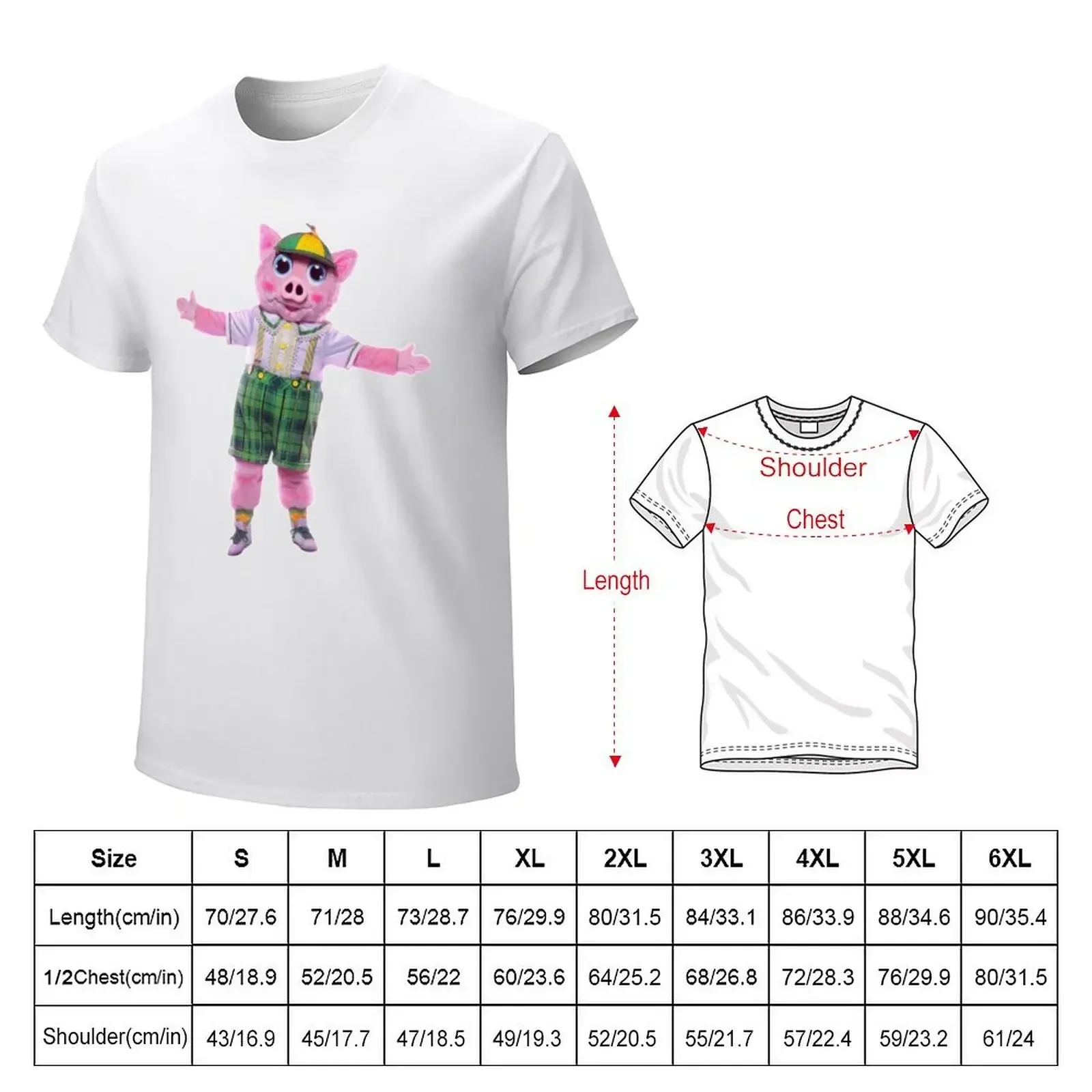 Masked Singer US Season 5 Costume - Piglet T-shirt customizeds sublime cute clothes designer t shirt men