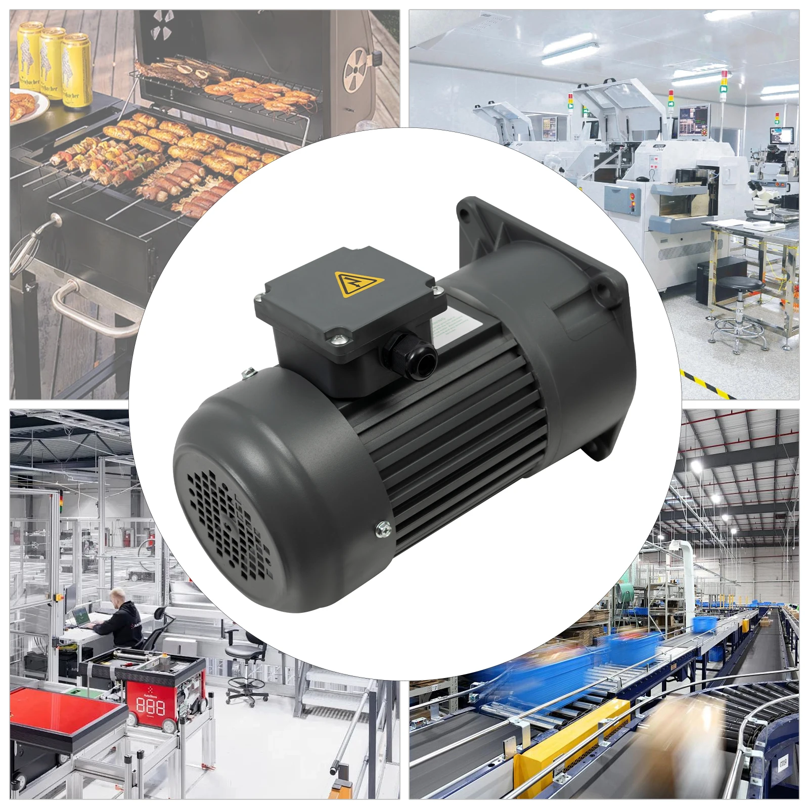 400W Vertical Gear Motor, 90N·m Torque, 1:40 Ratio for Industrial Automation & Robotics & Machinery (220V/380V, GV22 Model)