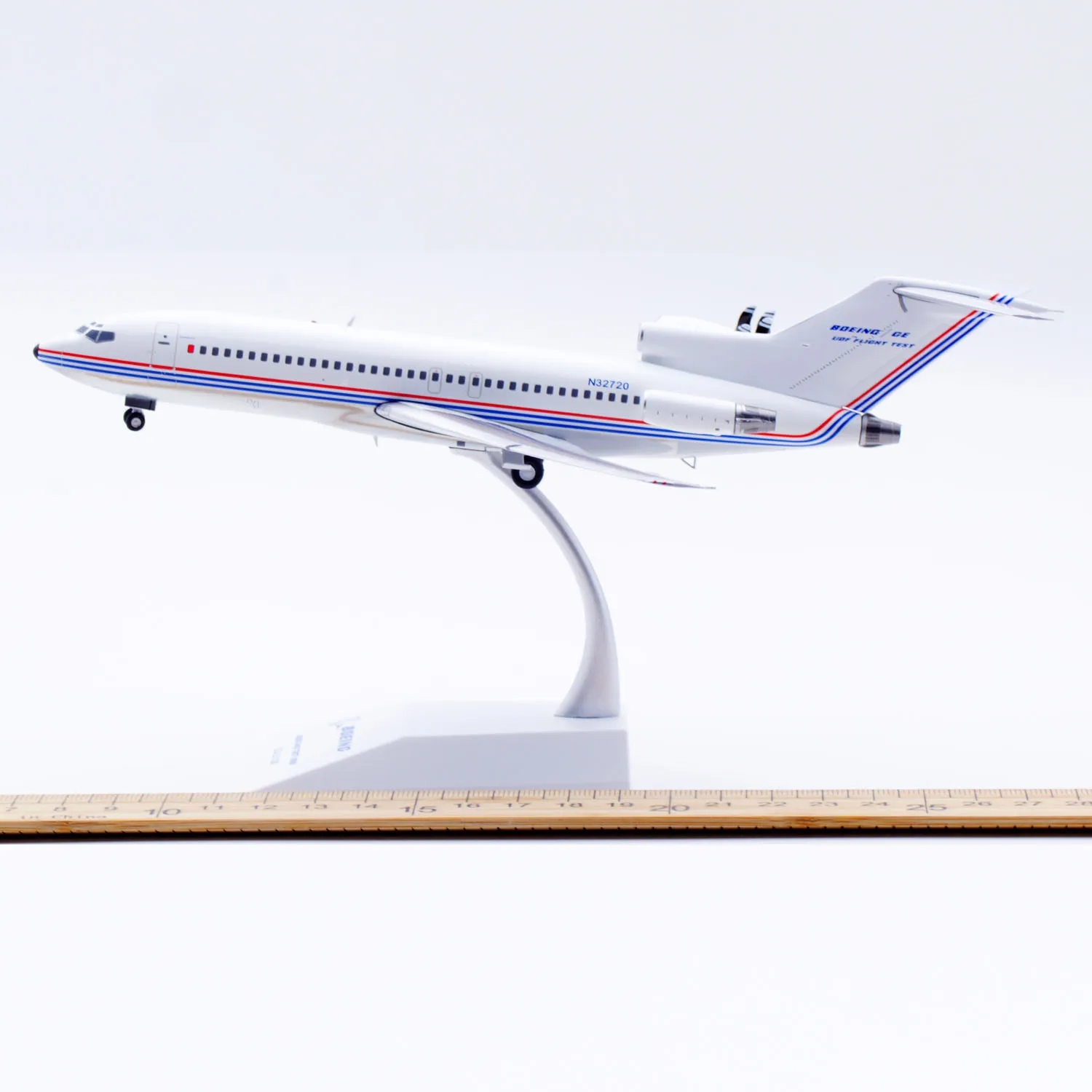 XX20817 Alloy Collectible Plane Gift JC Wings 1:200 Boeing [House Color] B727-100 'Polished' Diecast Aircraft Jet Model N32720