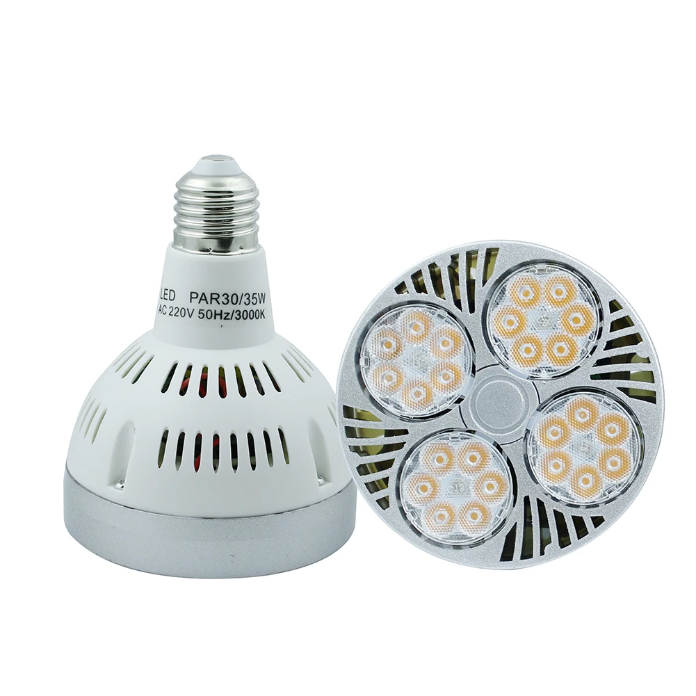 lampada de led alta brilho e27 par30 para iluminacao interna ac220 luz de pista para casa sala de estar 35w 40w e 45w 01