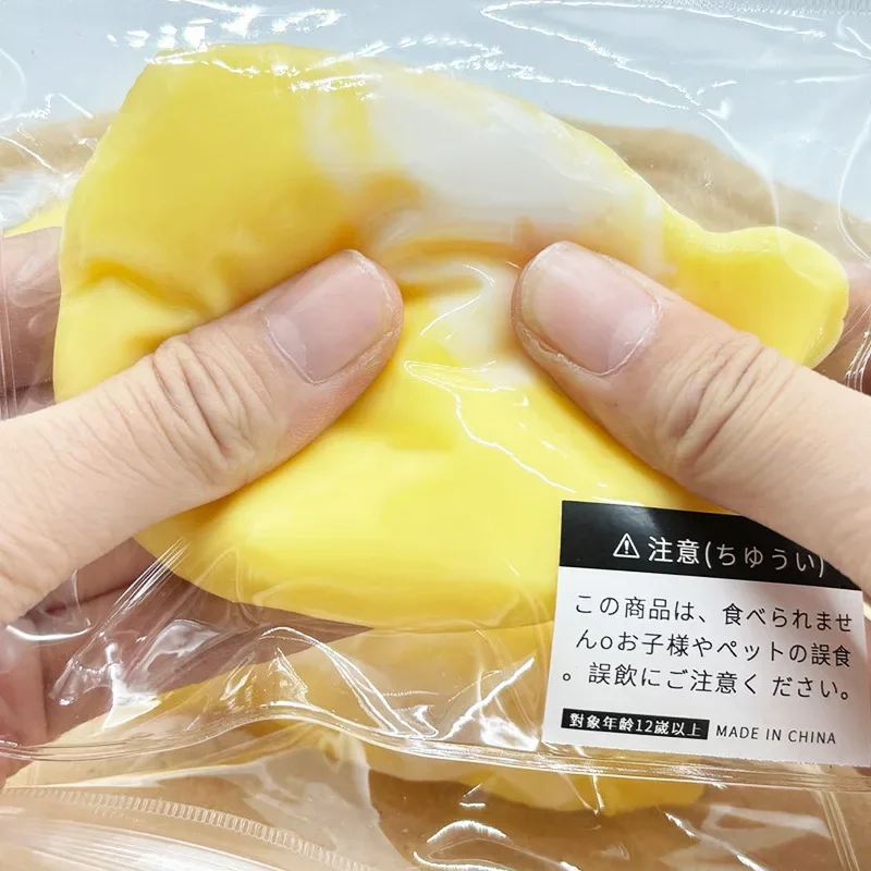 Durian Squeezy Toy, Anti-souligné Silicone Pinch TPR, Soft Decompression Toy, Windows ever Toys, Simulation Food Enjoy