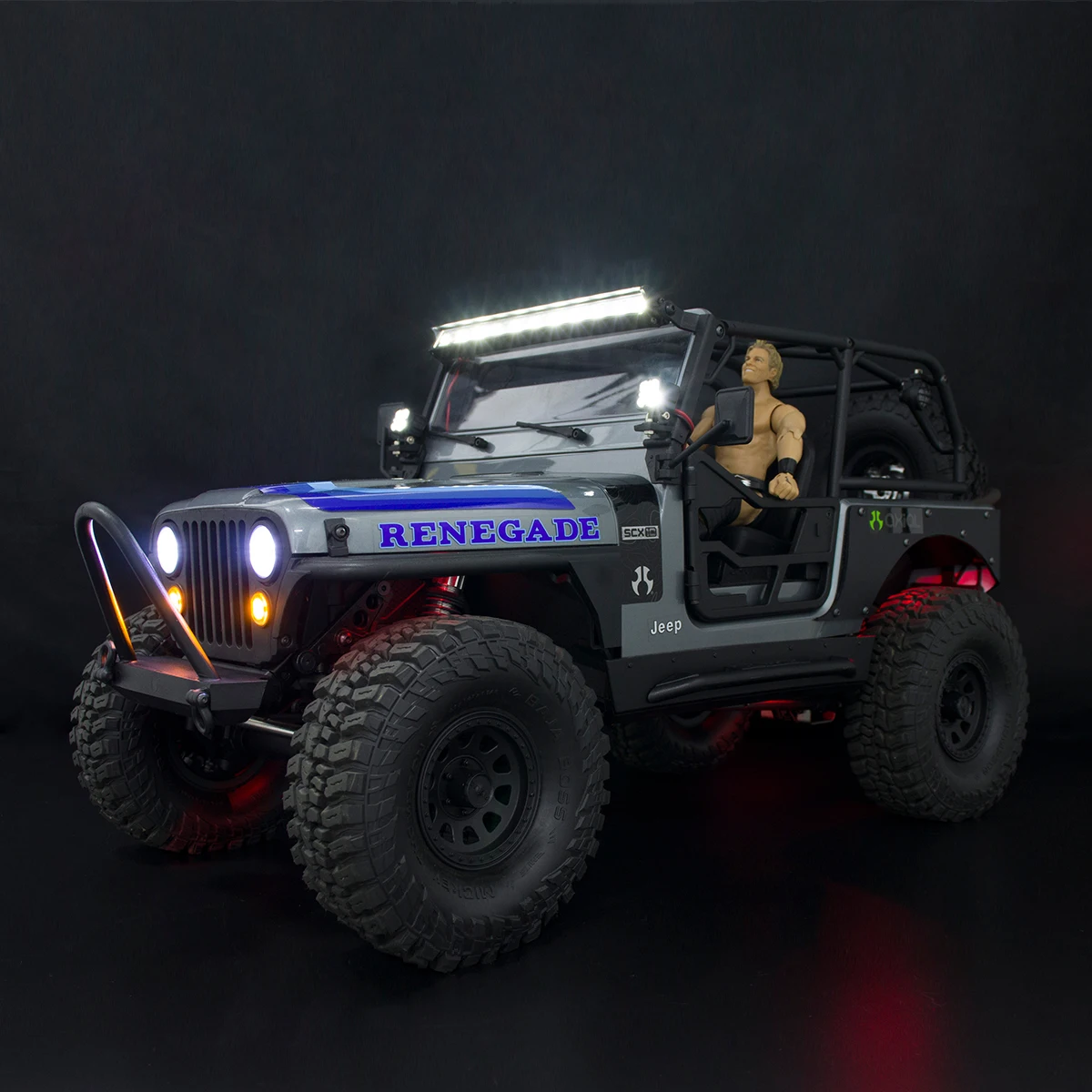 SCX10 III światło skalne podwozie światła otoczenia dla 1/10 gąsienica RC oś samochodu CJ-7/JEEP Wrangler DIY udekoruj akcesoria