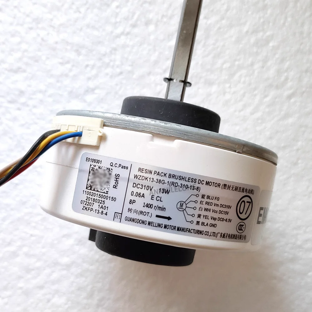 Inverter air conditioner DC brushless internal motor WZDK20-38G-1 WZDK13-38G-1 fan