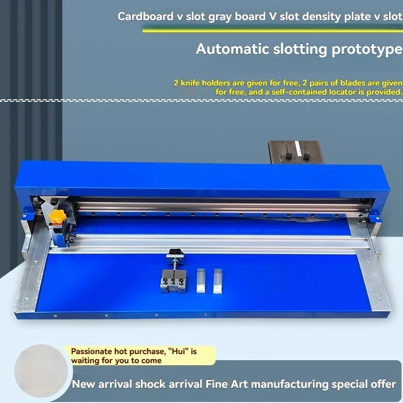 

V-groove Proofing Machine with Positioning Blade Wood Board Cardboard Slotting Machine Gray Board Paper Jam