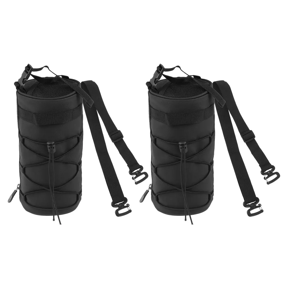 

2Pcs Motorcycle Front Bag Waterproof Mountain Bike Pouch Spacious Handlebar Frame Storage with Reflective Strips for Night Ride