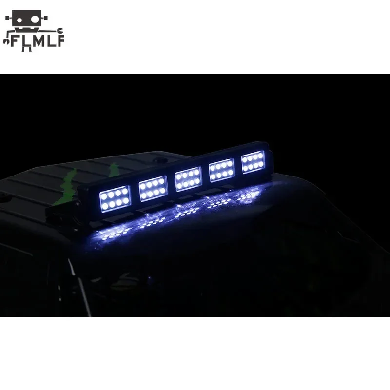 1/5 HPI ROVAN KM BAJA ROFUN BAHA 5SC 5TS LT WLT 트럭 장난감 부품 용 LED 라이트 키트 (긴)가있는 Rc 자동차 플라스틱 스퀘어 스포트라이트