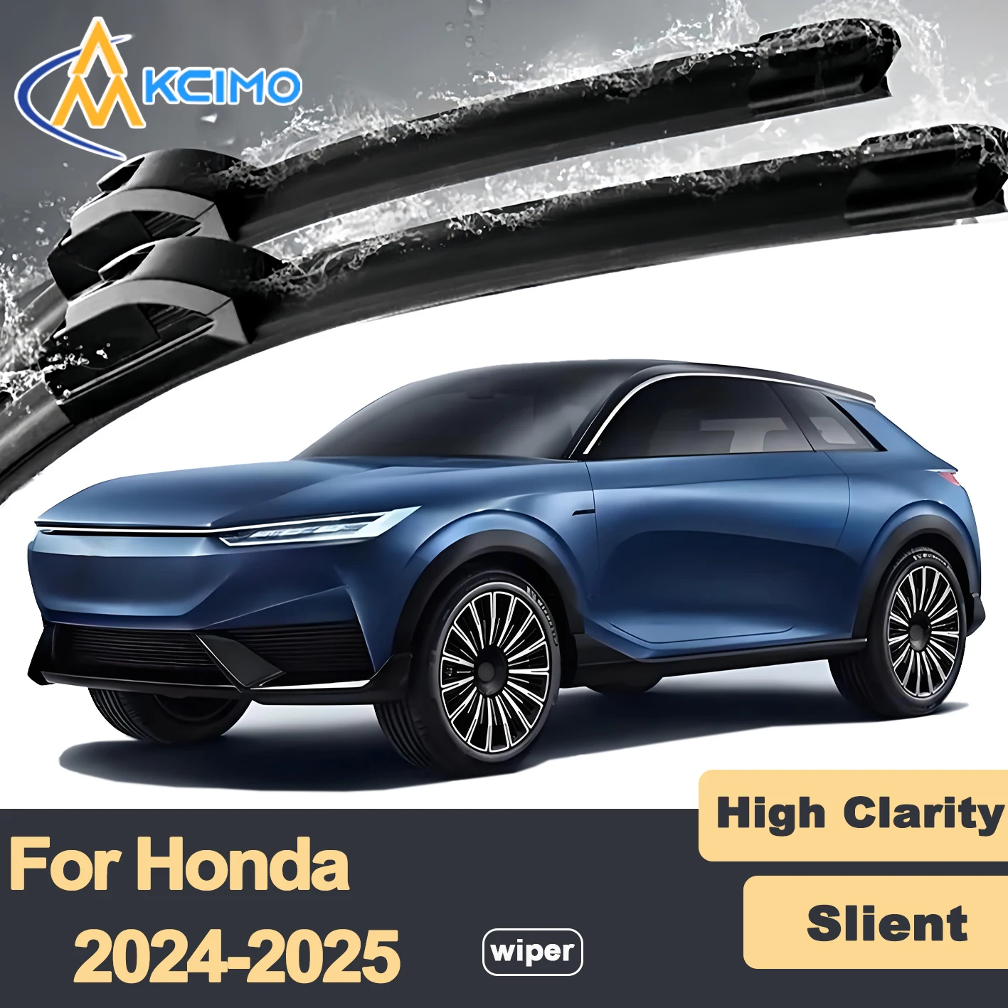 

Premium Rubber Durable Silent Windshield Wiper Blades 2pcs for Honda Prologue 2024-2025 Front Wiper Blades Set