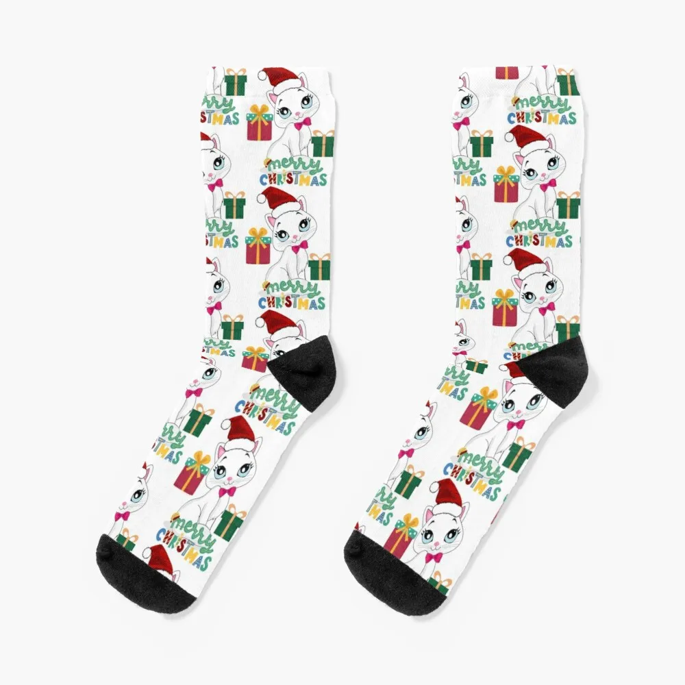 

Christmas santa Cat Socks Winter Man Sock Thermal Socks Men Cool Socks