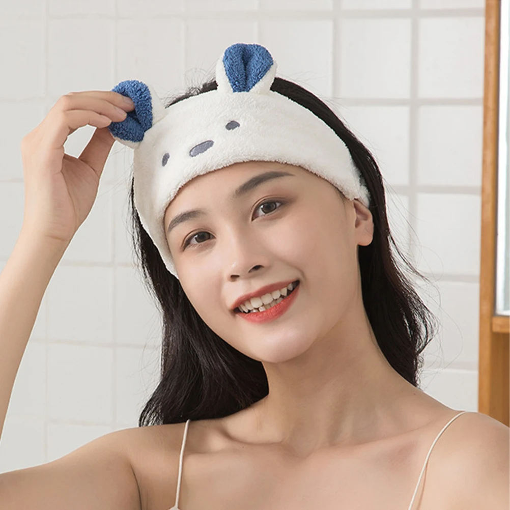 

3 Pcs Fleece Headb s Stretchy Water Absorbent Face Washing Makeup Accessories Portable Spa Tools Face Cleaning Hairb Hairb