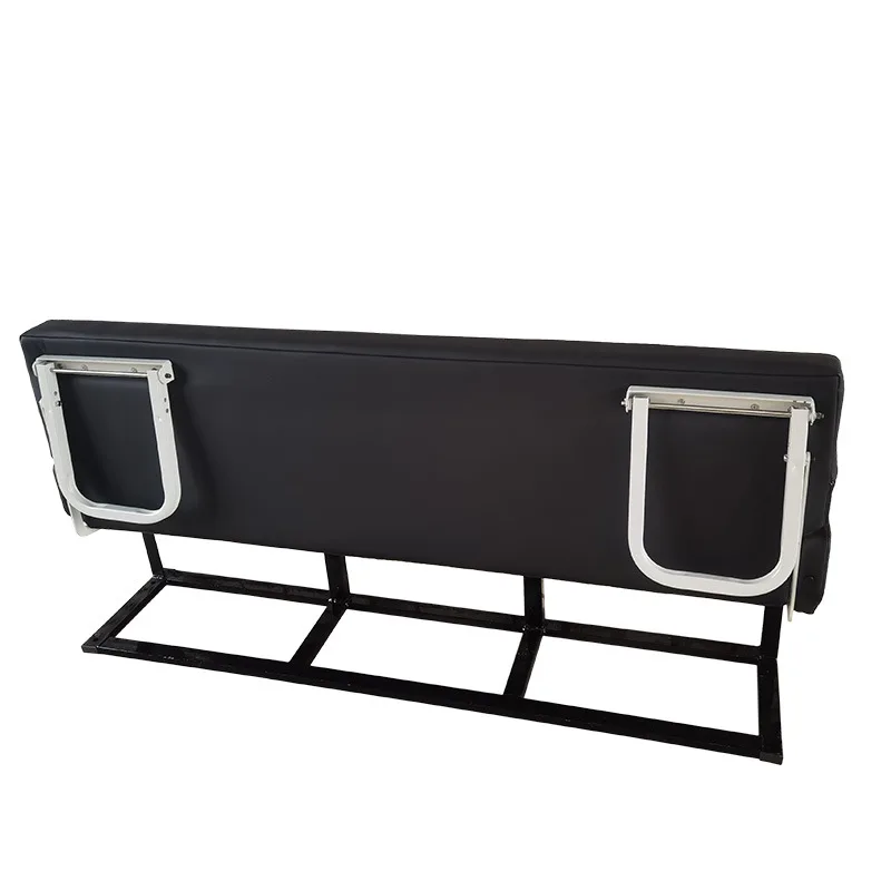 

Durable polyurethane leather wall-mounted folding clamshell seats - retrofitted car seats