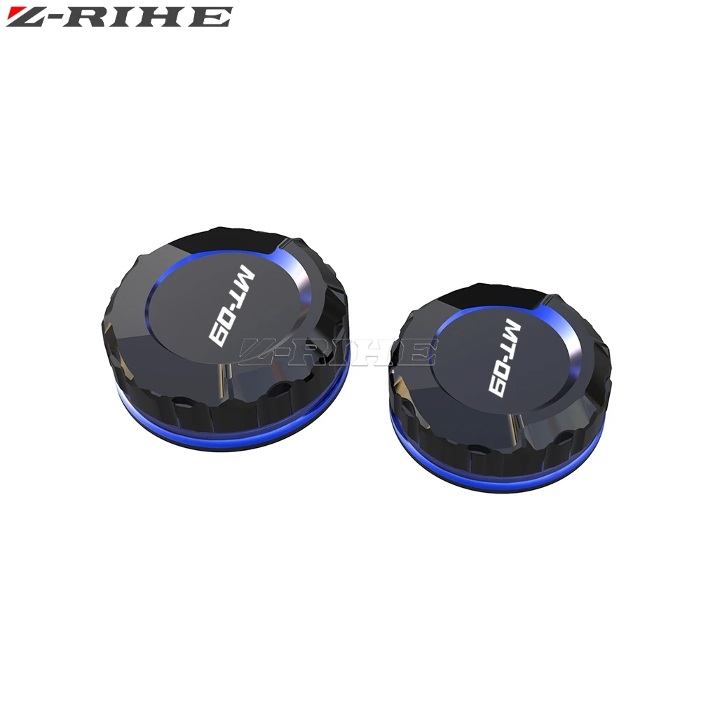 1 set For Yamaha MT 09 MT-09 MT09 2021 2022 2023 2024 Front and Rear Brake Fluid Cylinder Master Reservoir Cover Oil Cap