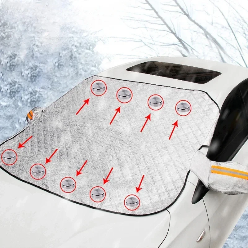 Car Snow Shield Frost Prevention Cover Car Front Windshield Shield For Renault Megane 2 3 4 Twingo Clio Talisman Captur Trafic K