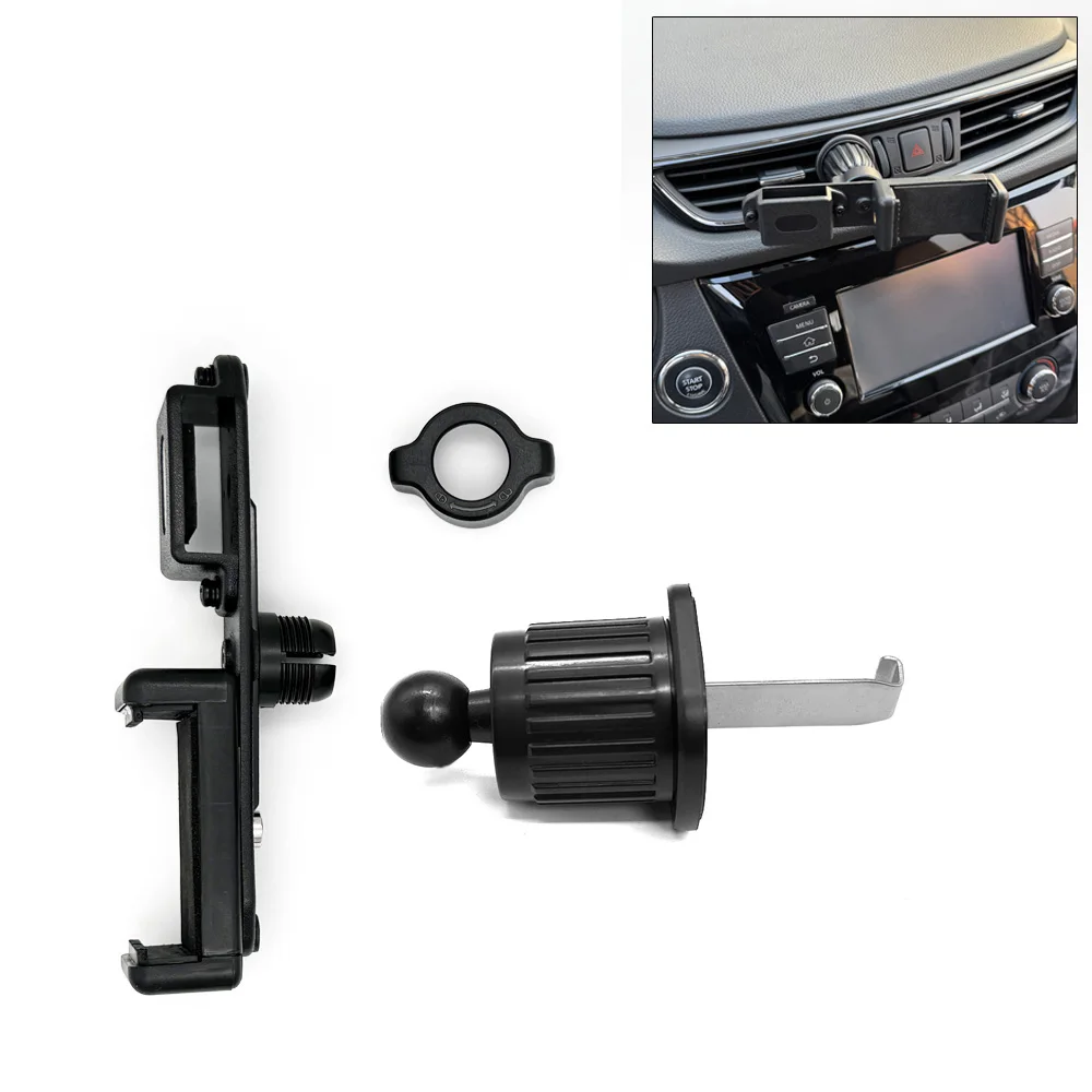 2 in 1 Cellphones Bracket and Car Holder for Walkie Talkie for iPhone and Two Way Radio Stand in Car Air Outlet Mount