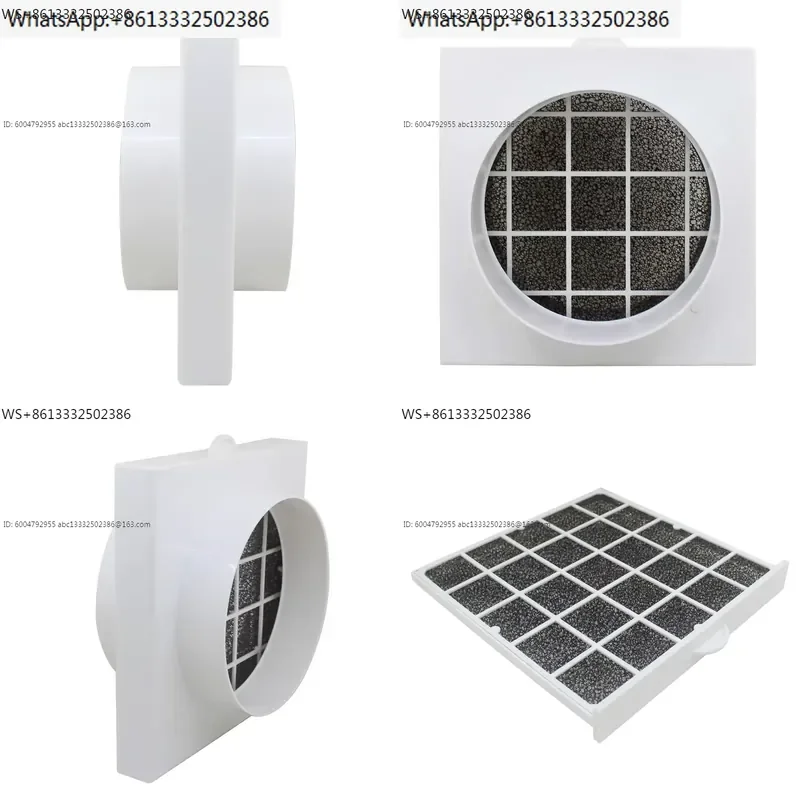 duct air filter inline ducting box ventilation for PE pipe PVC pipe Aluminum foil tube Inlet pre filter Deworming and